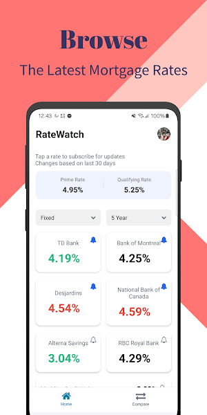 RateWatch - Mortgage Tracker Screenshot 1