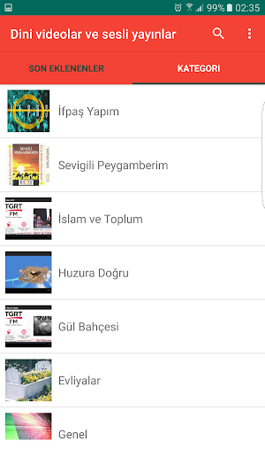 Dini Videolar & Sesli Yayınlar Screenshot 2