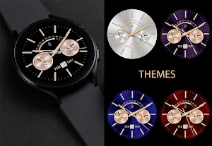 Golden Galaxy Watch Face Screenshot 3