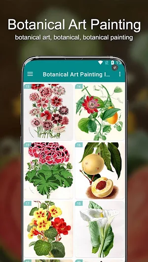 Botanical Art Painting Ideas Screenshot 1