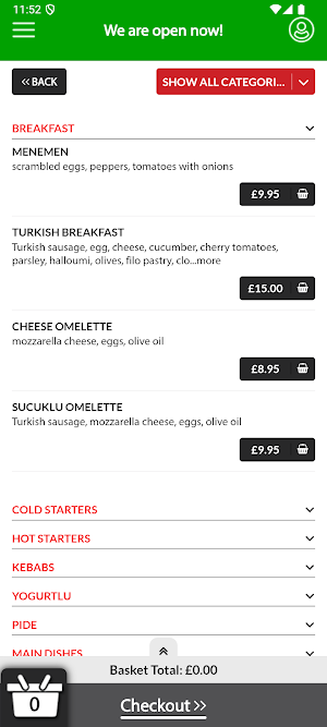 Antep Kitchen Norwich Screenshot 1
