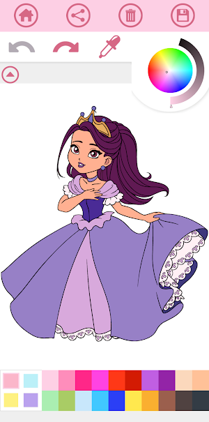 Princess Coloring Book Game Screenshot 2