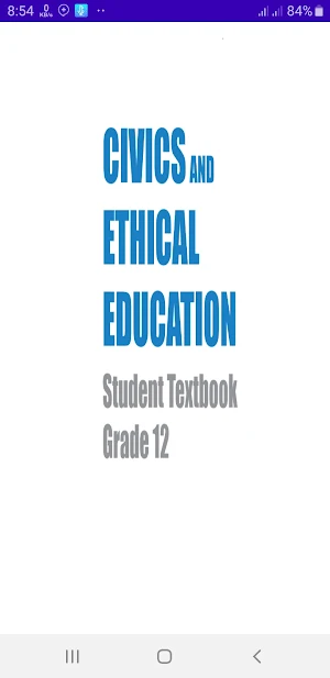 Grade 12 Civics Textbook ET Screenshot 0