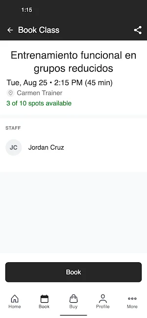 Estudio Carmen Trainer Screenshot 2