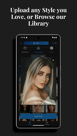 HairLook: AI Hair Try-On Screenshot 2