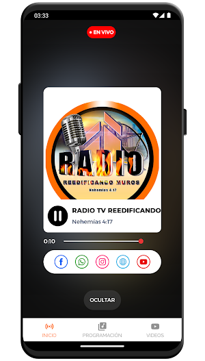 Radio TV Reedificando Muros Screenshot 2