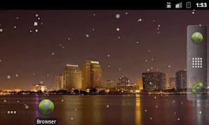 Snowing City LWP Screenshot 0