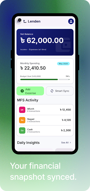 Lenden: MFS Finance Tracker Screenshot 2