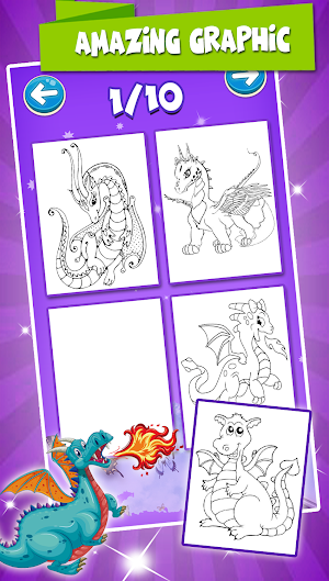 Dragon Coloring Book Screenshot 2