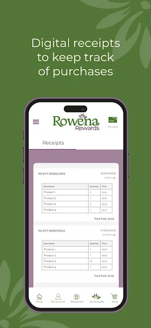 Rowena Rewards Screenshot 2