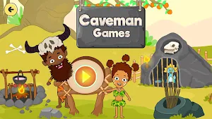 My Dinosaur Town - Jurassic Caveman Games for Kids Screenshot 0