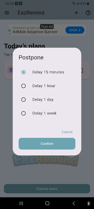 Parta EazRemind Screenshot 1