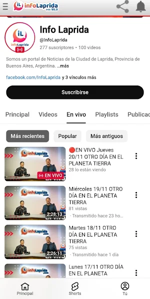 InfoLaprida Screenshot 1
