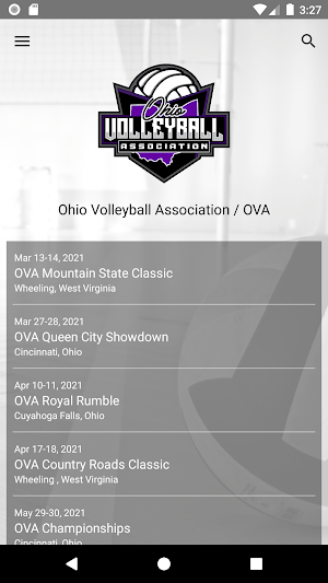 Ohio Volleyball Association Screenshot 0
