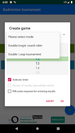 Badminton tournament Screenshot 2