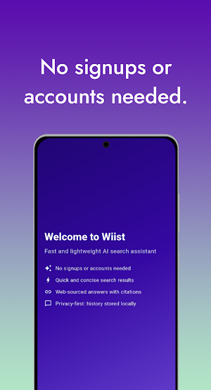 Wiist - AI Search Engine Screenshot 0