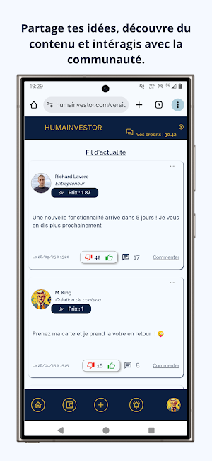 Humainvestor: Réussir ensemble Screenshot 0