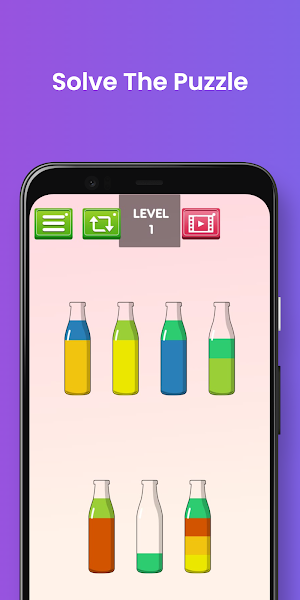 Color Water Puzzle Game App Screenshot 3