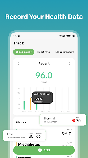 Health Sense: Blood Sugar Hub Screenshot 0