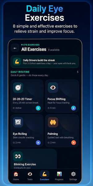Eye Test at Home & Exercises Screenshot 3