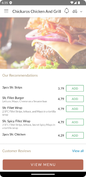 Chickaros Chicken And Grill Screenshot 1