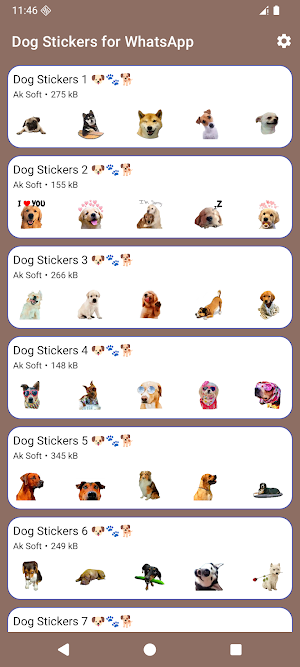 Dog Stickers for WhatsApp Screenshot 0