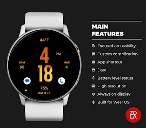 Flat Sunset Watch Face Screenshot 1