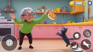 Grandma VS Bad Cat Simulator Screenshot 1