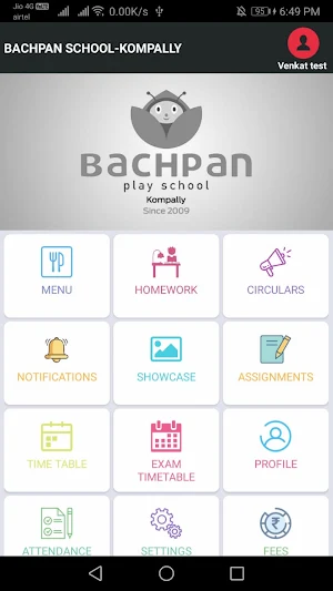 BACHPAN SCHOOL - KOMPALLY Screenshot 1