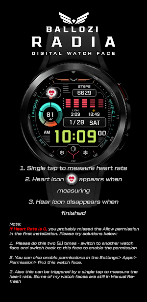 BALLOZI Radia Watch Face Screenshot 3
