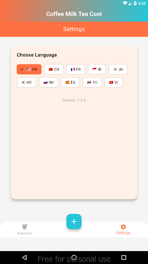 Coffee Milk Tea Cost Screenshot 3