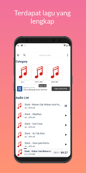 Lirik Lagu Slank Offline Screenshot 2