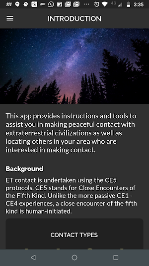 CE5 Contact Screenshot 1