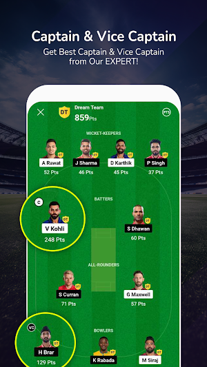 Team 11- Dream Expert 11 Pro Screenshot 1