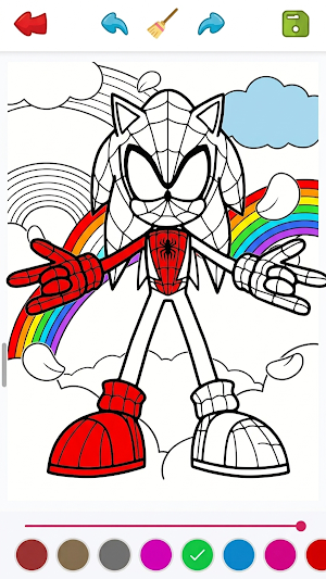 The Cartoon Soni Coloring Book Screenshot 3