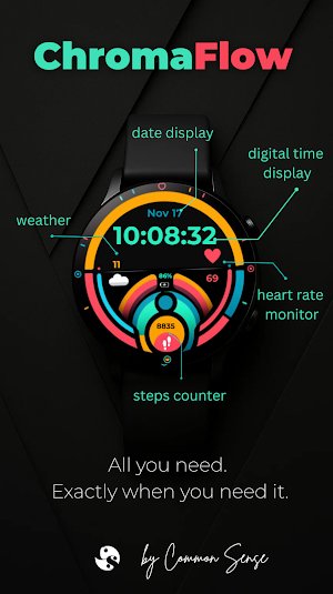 ChromaFlow Watch Face Screenshot 2