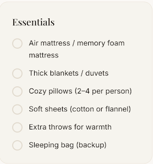 Glamping Essentials Screenshot 2