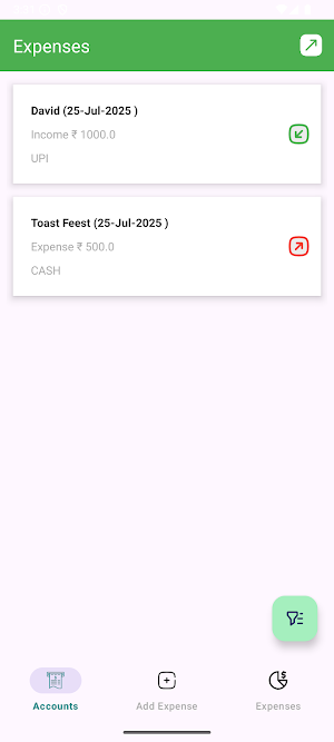 Account Book Screenshot 2