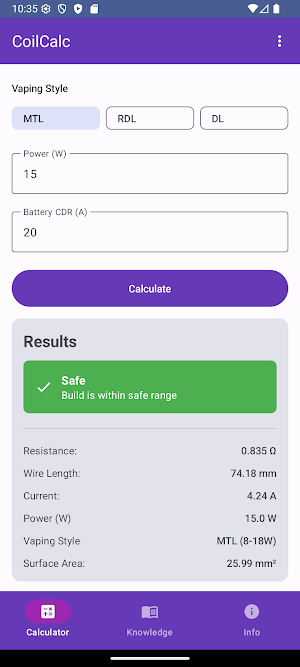 CoilCalc Screenshot 1