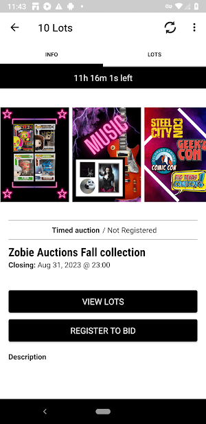 Zobie Auctions Screenshot 1