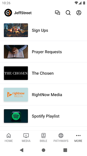 JeffStreet Christian Church Screenshot 3