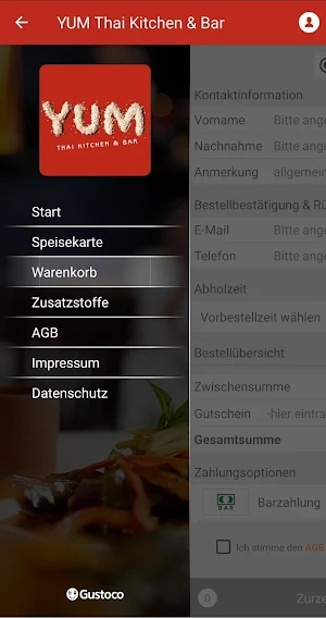 YUM Thai Kitchen & Bar Screenshot 2