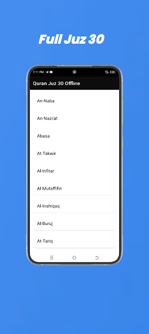 Quran Juz 30 Offline Screenshot 0