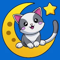 中秋貓咪貼圖
