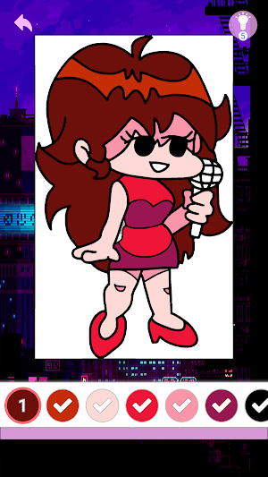 Friday Night Funkin Mods Coloring Book Screenshot 1