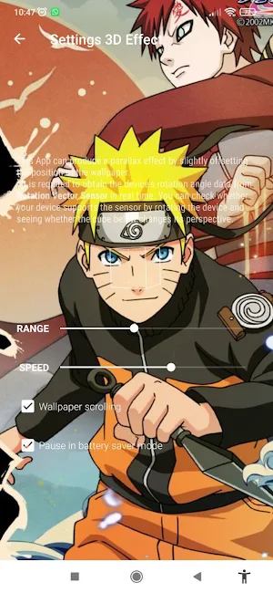 Anime World Wallpaper Live 3D Screenshot 0