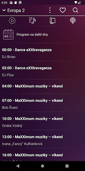 MyOnlineRadio - Česká rádia Screenshot 2