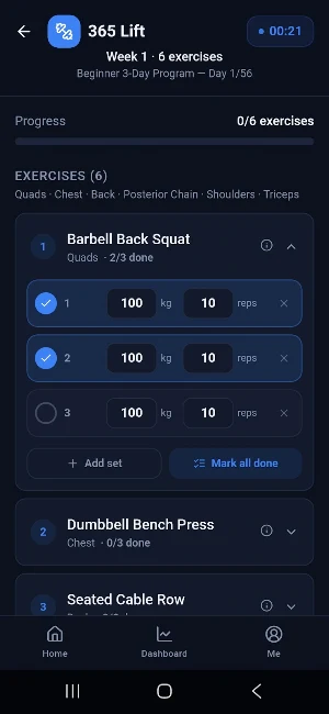 365 Lift Screenshot 3