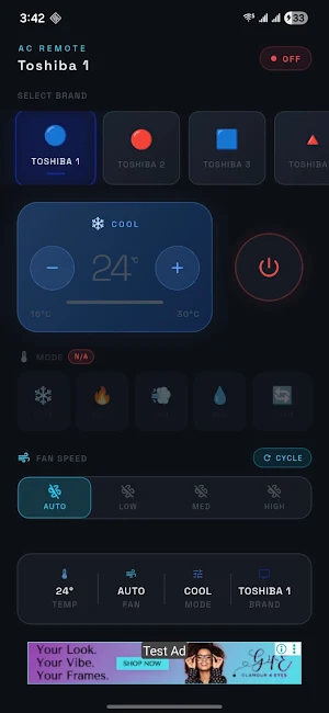 Toshiba AC Remote Screenshot 0