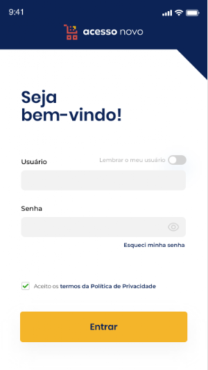 Acesso Novo Screenshot 1